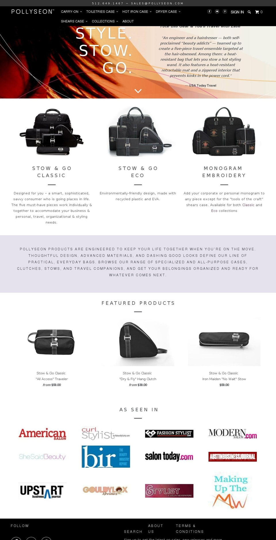 pollyseon.com shopify website screenshot