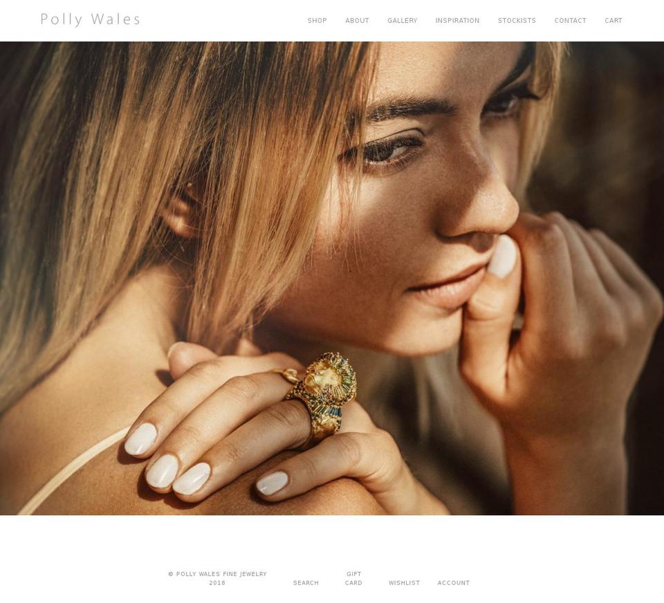 pollywales.com shopify website screenshot