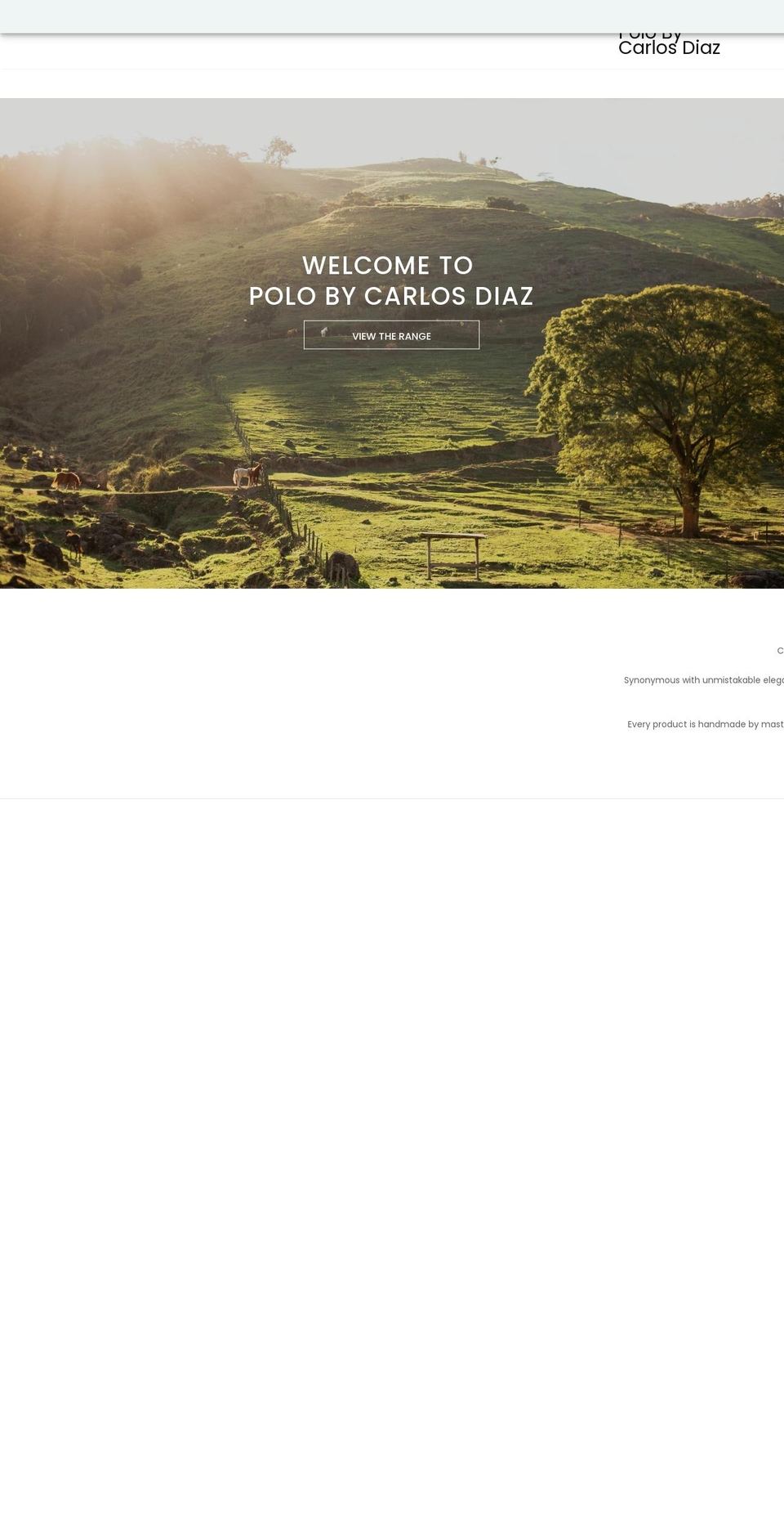 polobycarlosdiaz.co.uk shopify website screenshot
