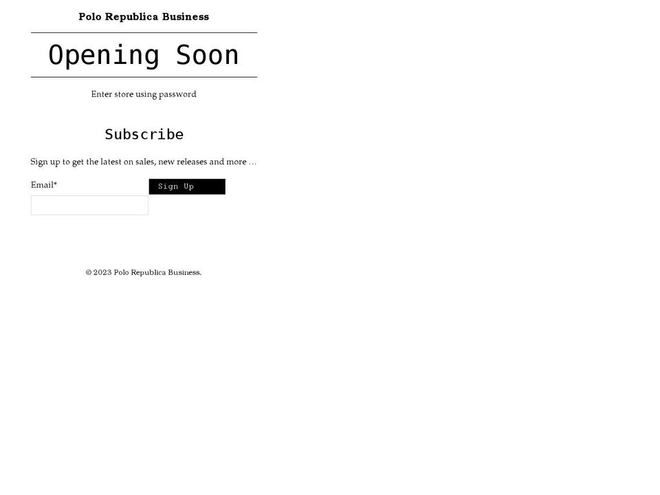 polorepublica.biz shopify website screenshot