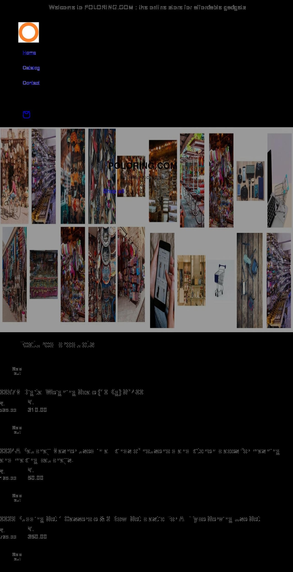 poloring.com shopify website screenshot