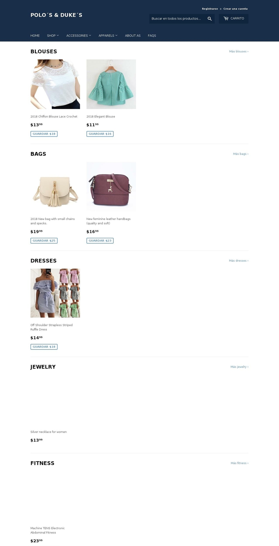 polosanddukes.com — Shopify storefront screenshot