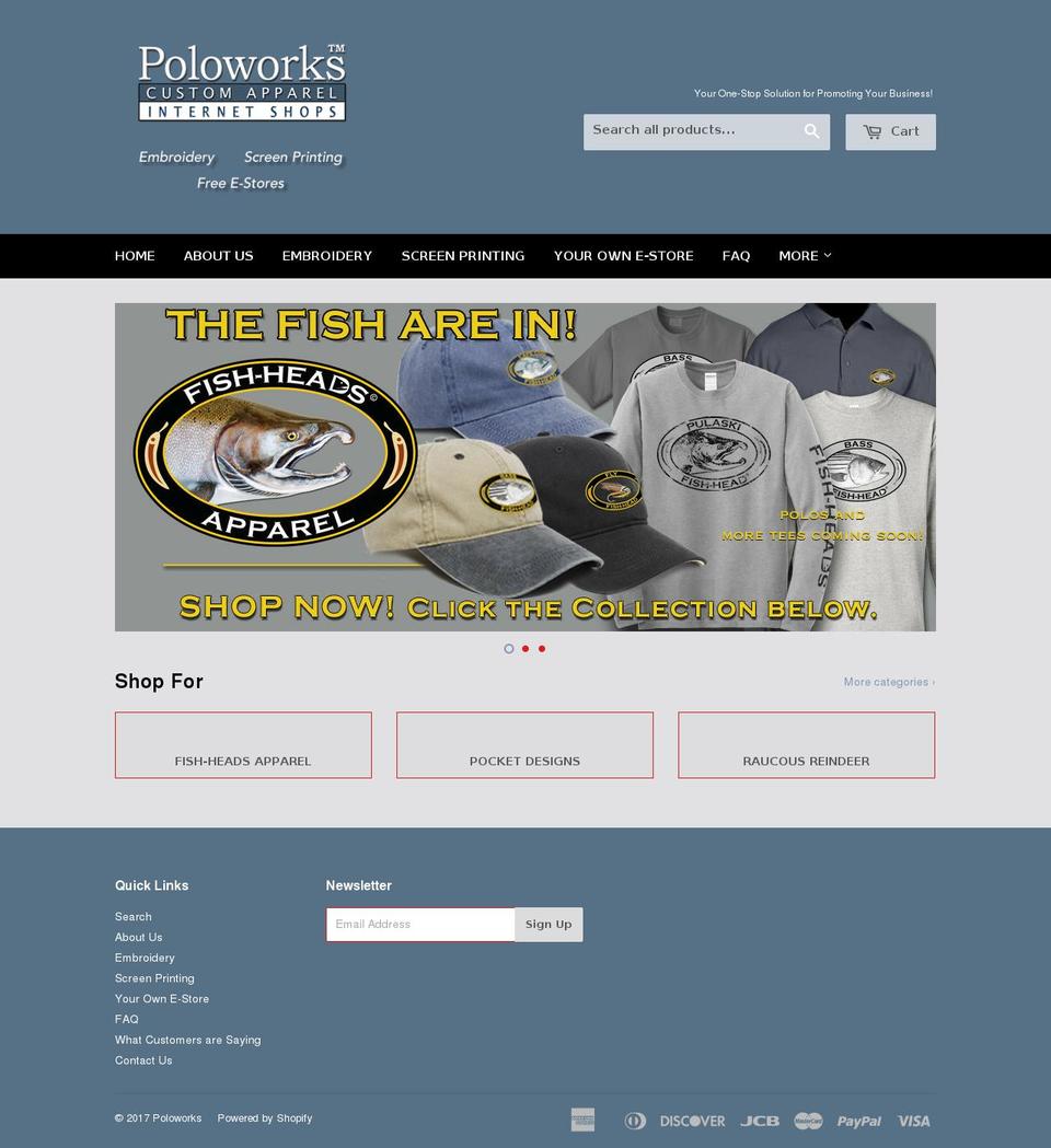 poloworks.com shopify website screenshot