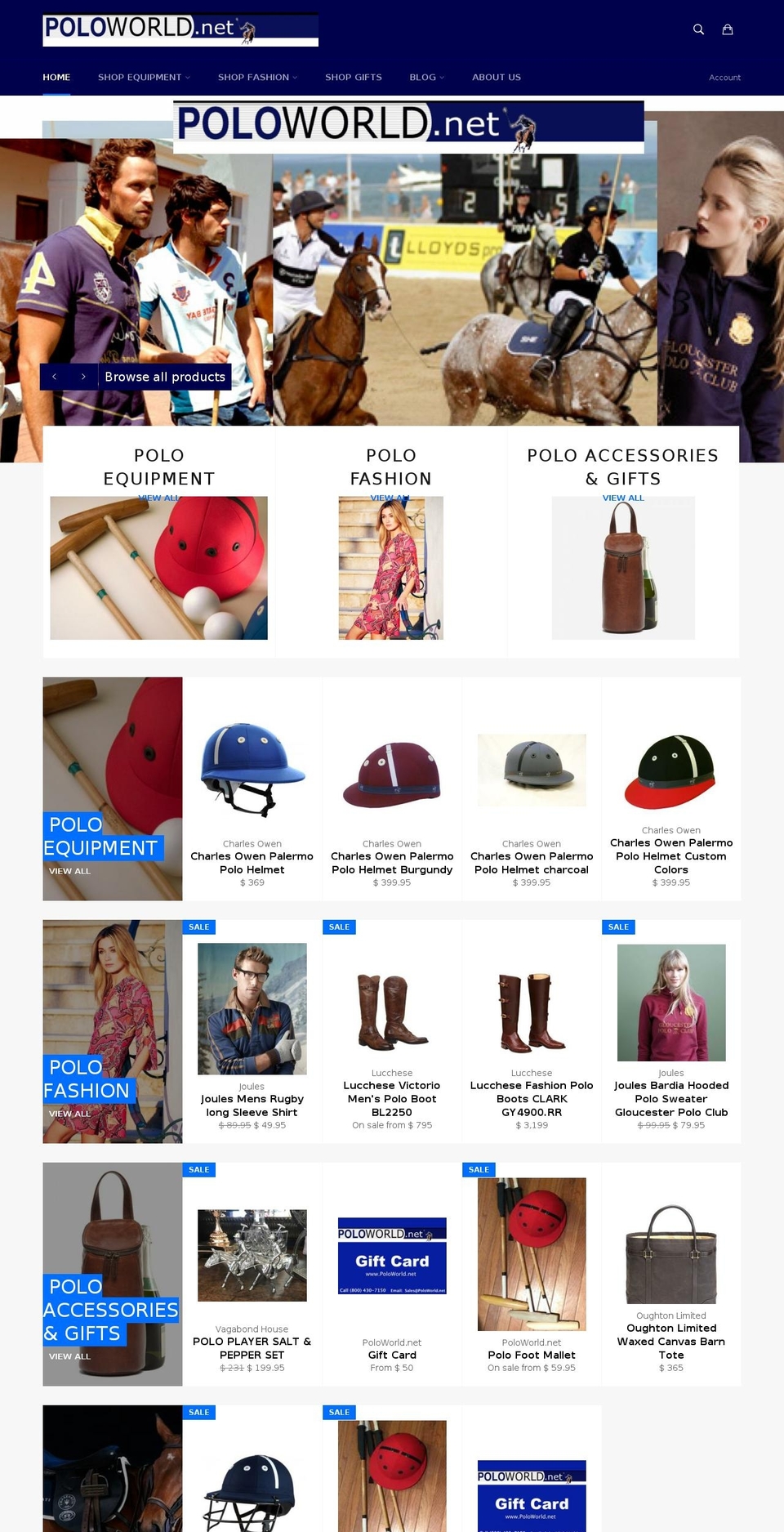 poloworld.net shopify website screenshot