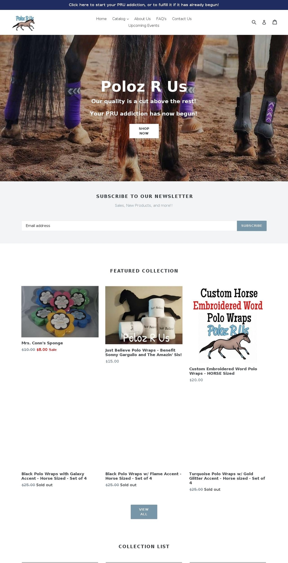 polozrus.com shopify website screenshot