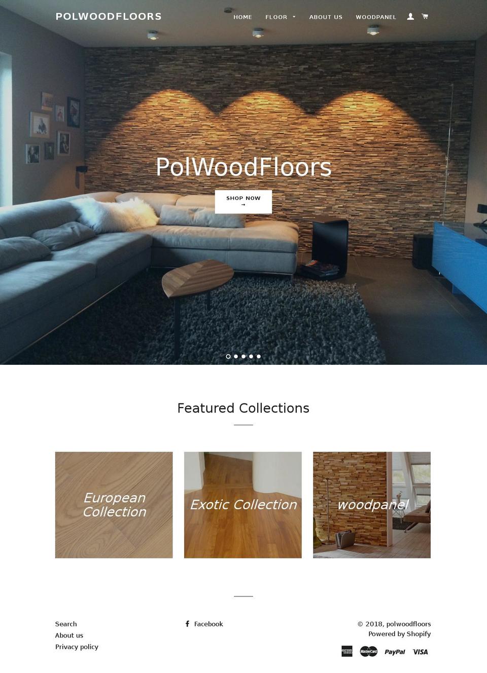polwoodfloors.com shopify website screenshot