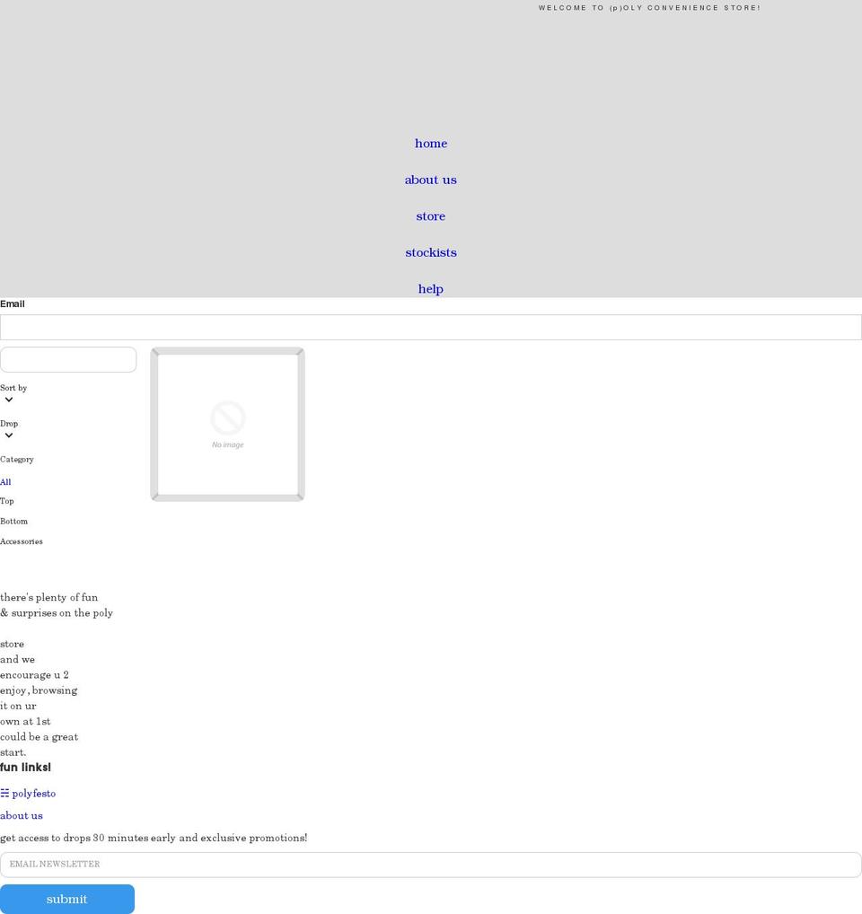 poly5000.myshopify.com — Shopify storefront screenshot