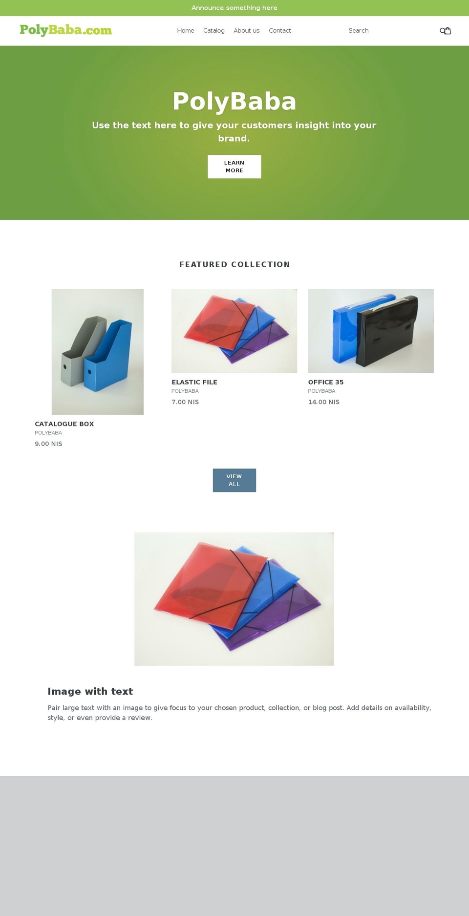 polybaba.com — Shopify storefront screenshot