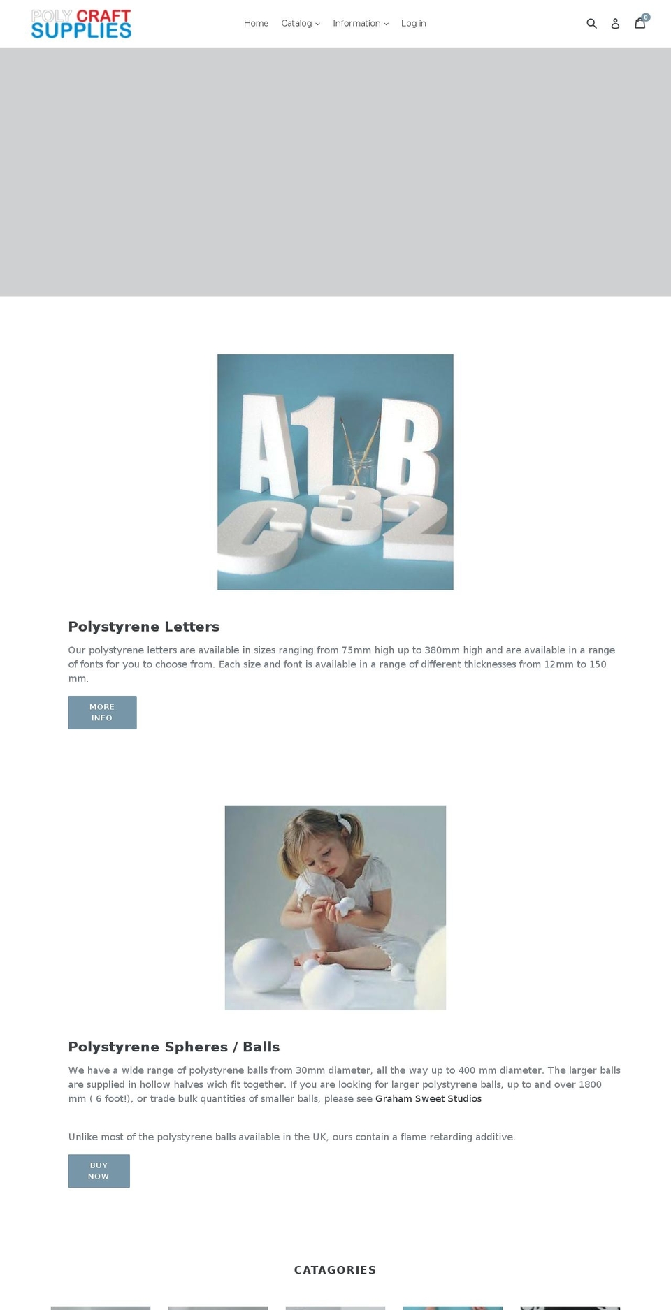 polycraftsupplies.com — Shopify storefront screenshot