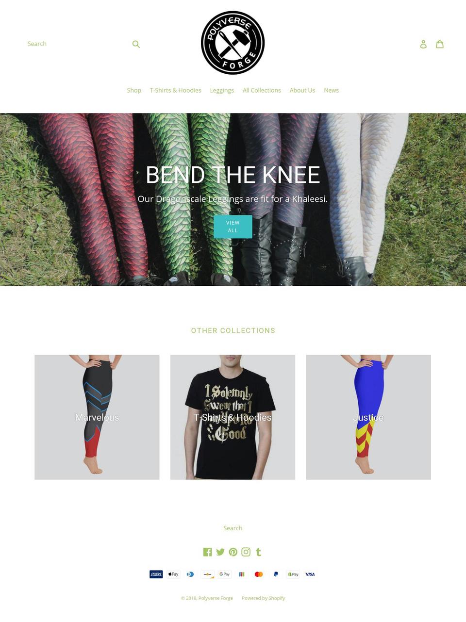 polyverseforge.com shopify website screenshot