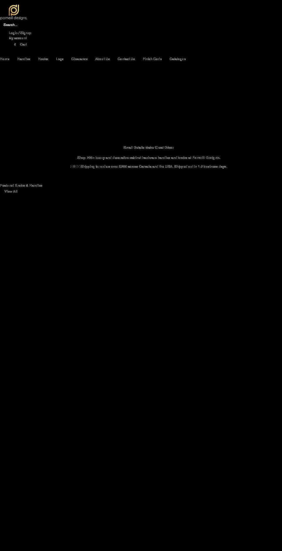 pomellidesigns.com shopify website screenshot