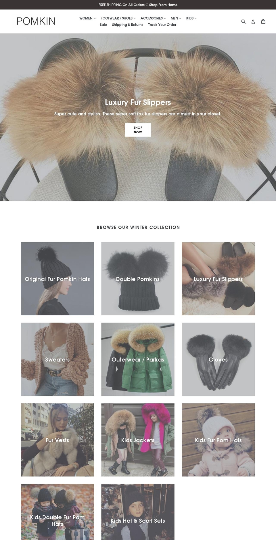 pomkin.ca shopify website screenshot