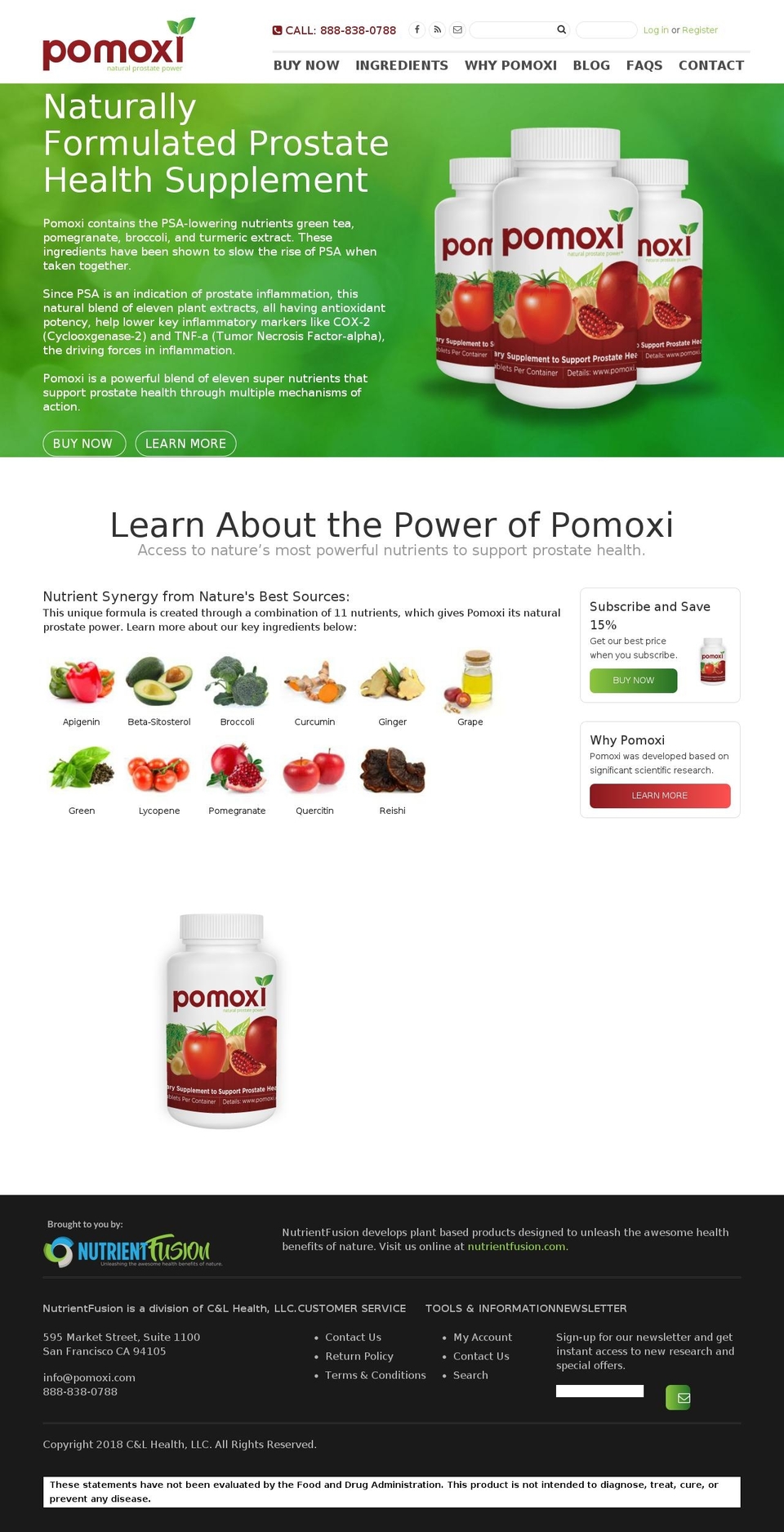 pomoxi.com shopify website screenshot