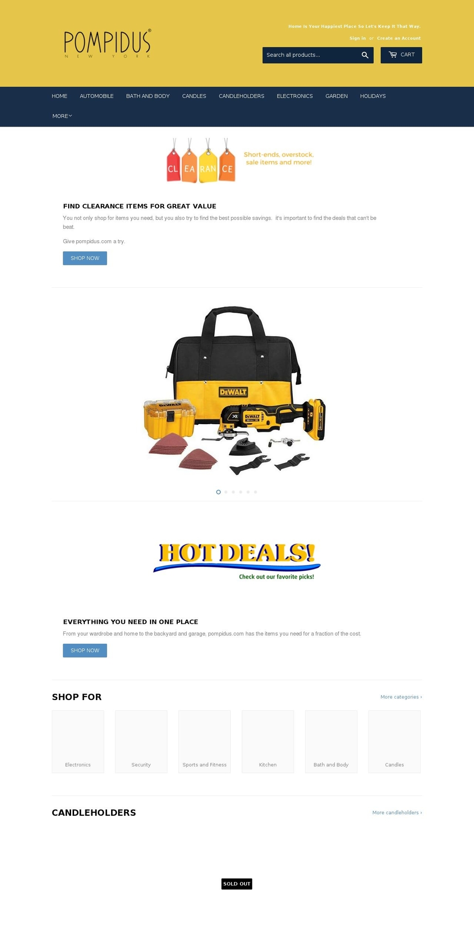 pompidus.com — Shopify storefront screenshot