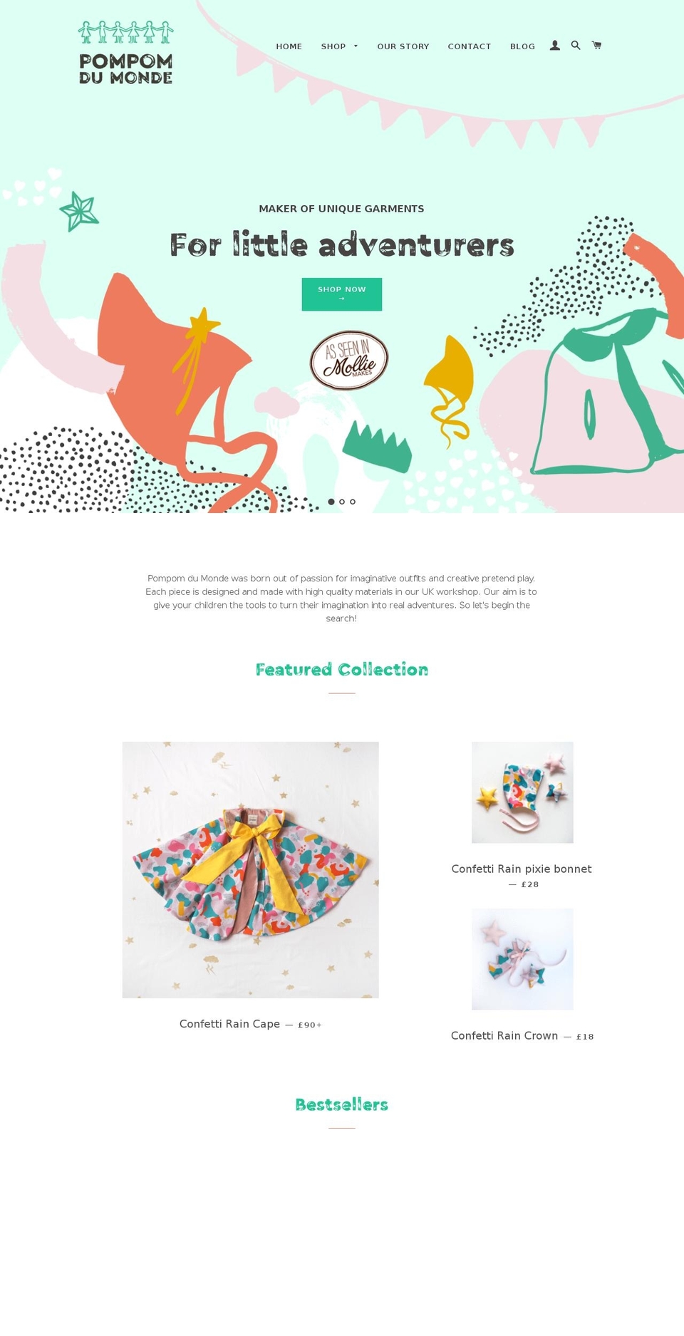 pompomdumonde.com — Shopify storefront screenshot