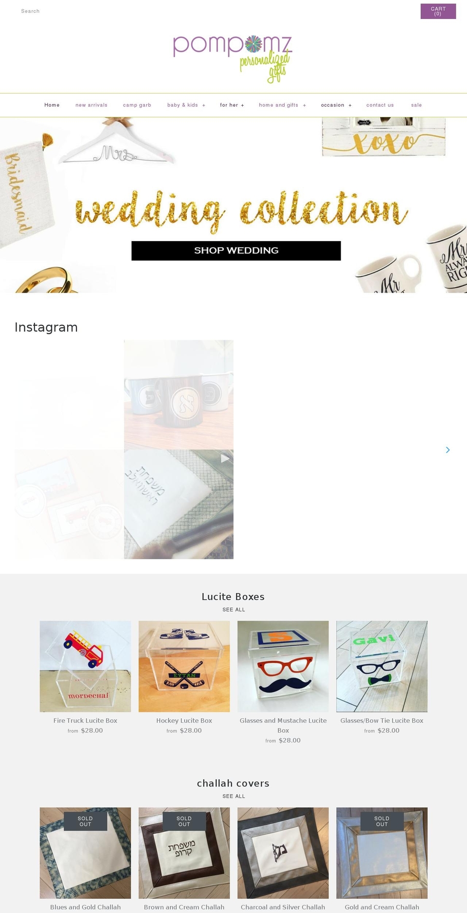 pompomz.com shopify website screenshot