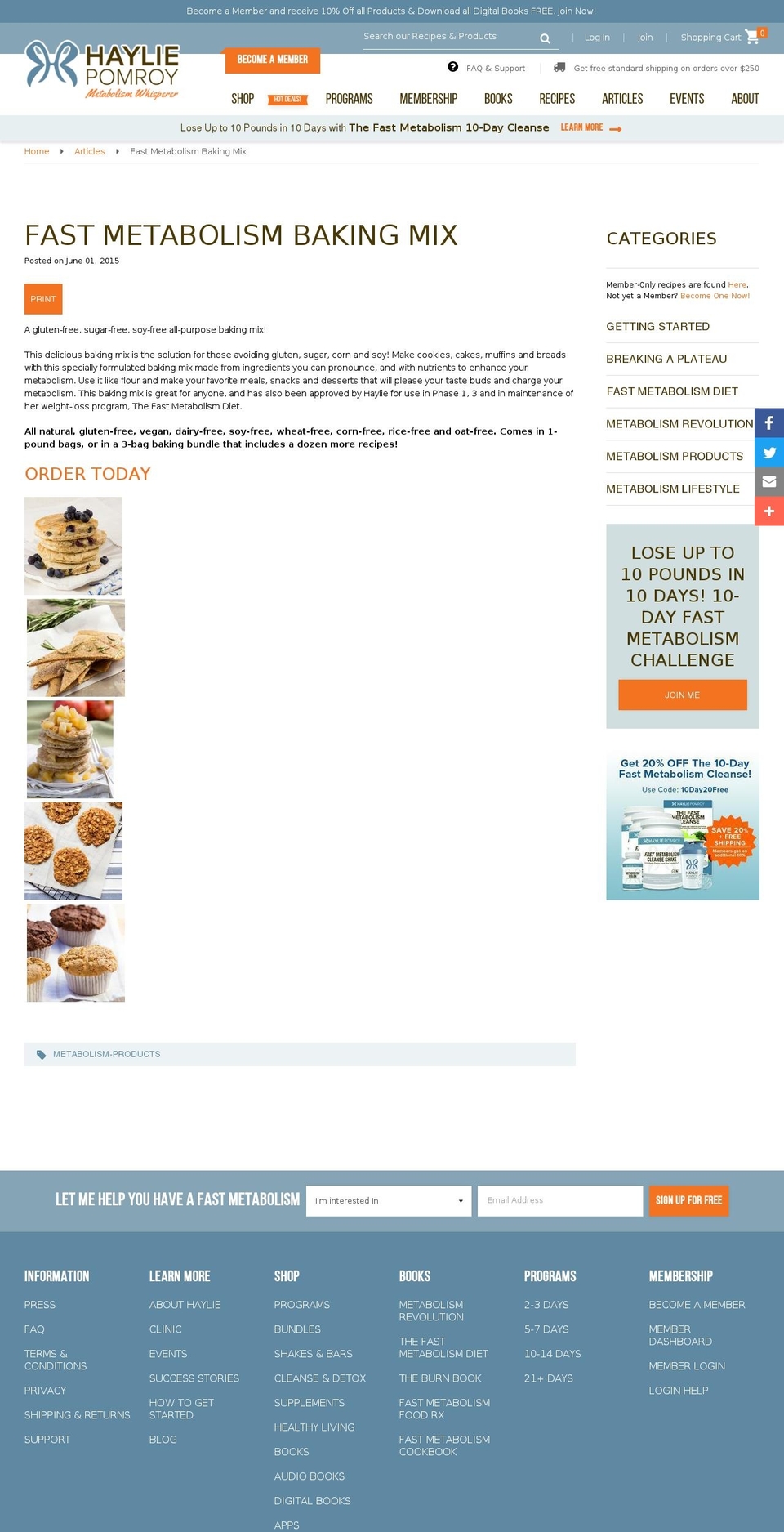 pomroys.recipes shopify website screenshot