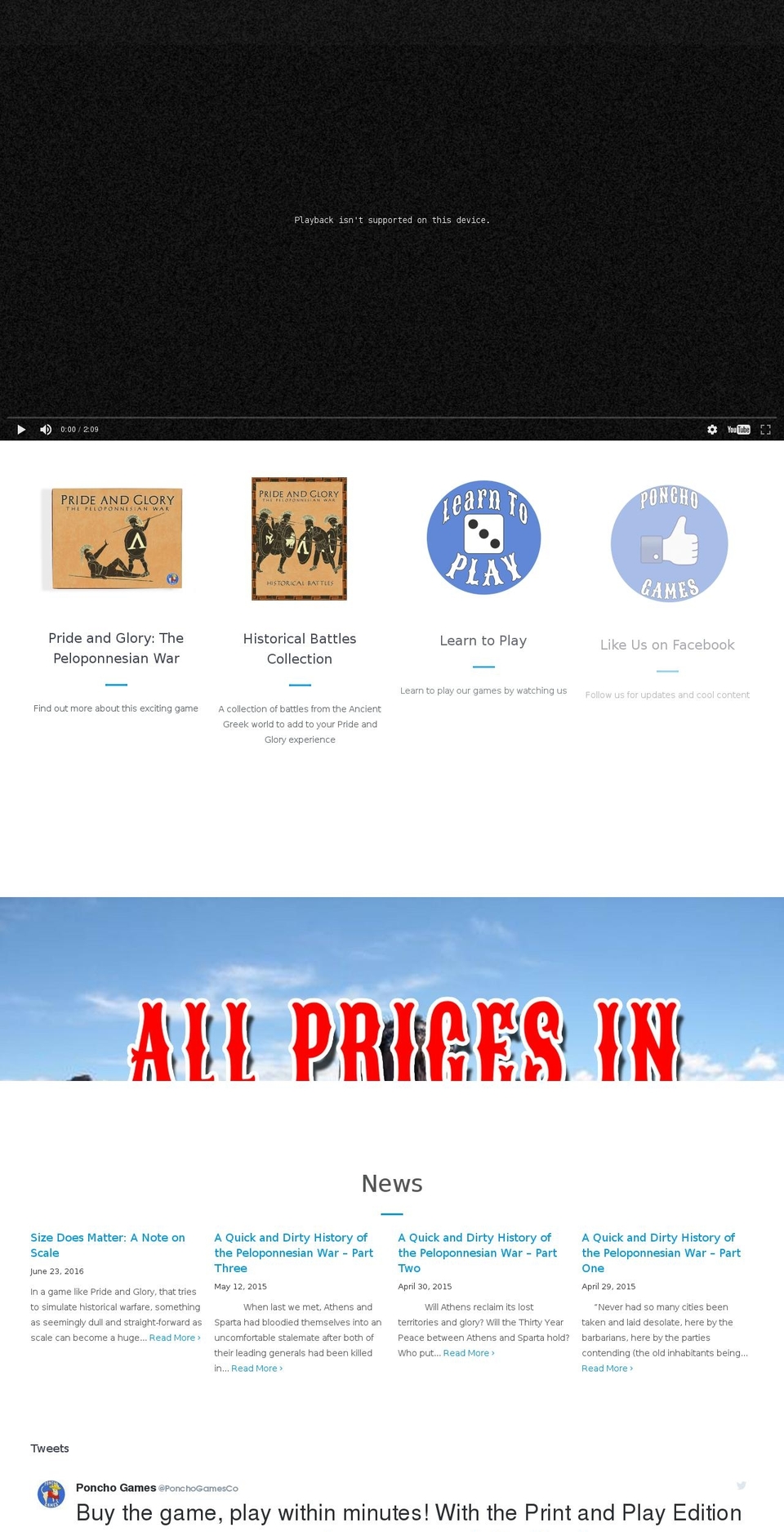 ponchogames.com shopify website screenshot