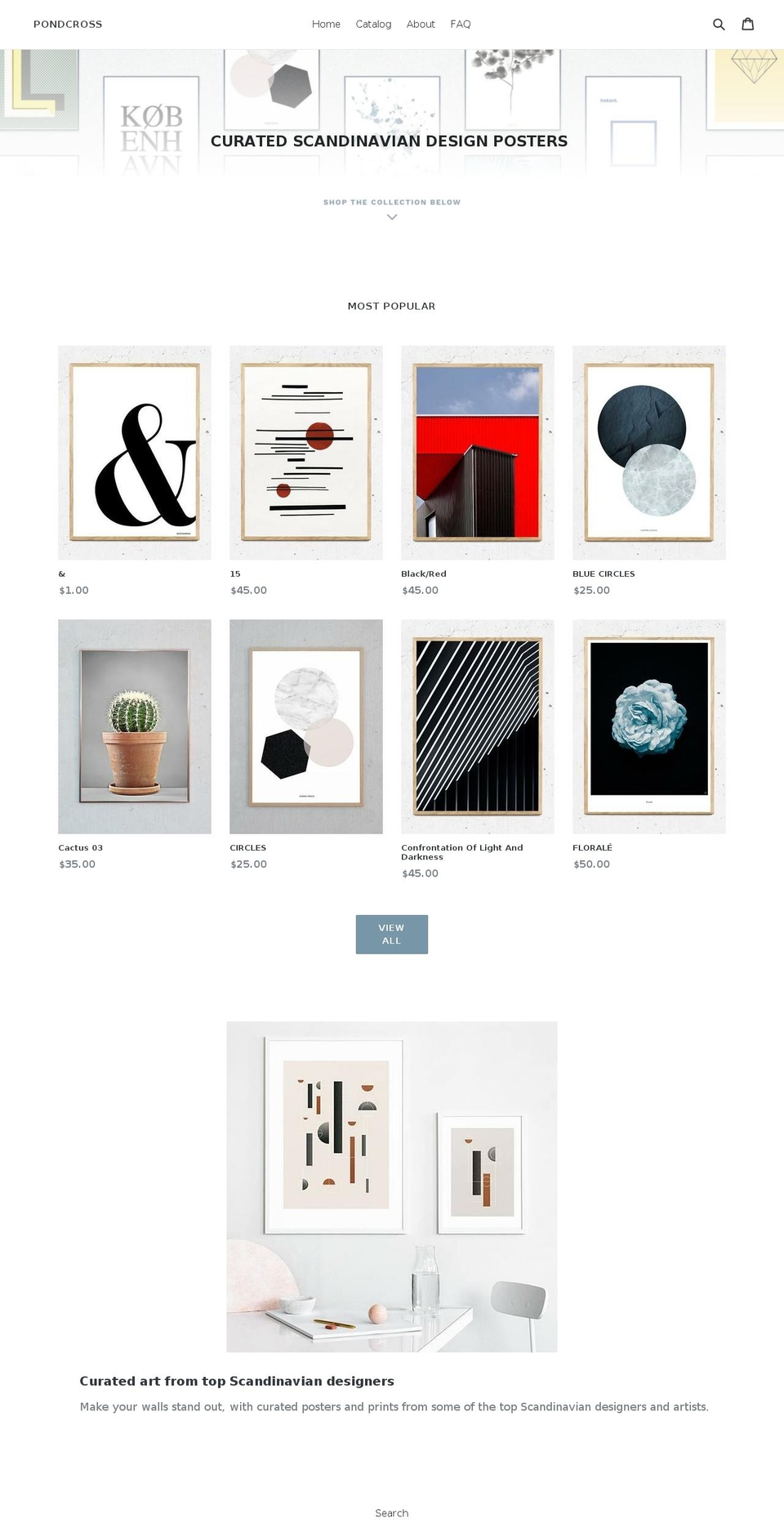 pondcross.com shopify website screenshot