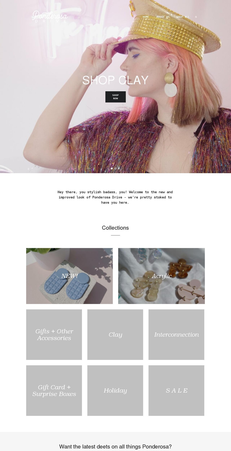 ponderosadrive.com shopify website screenshot