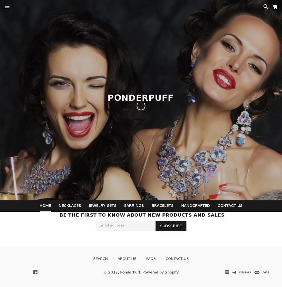Foodie Shopify theme site example ponderpuff.com