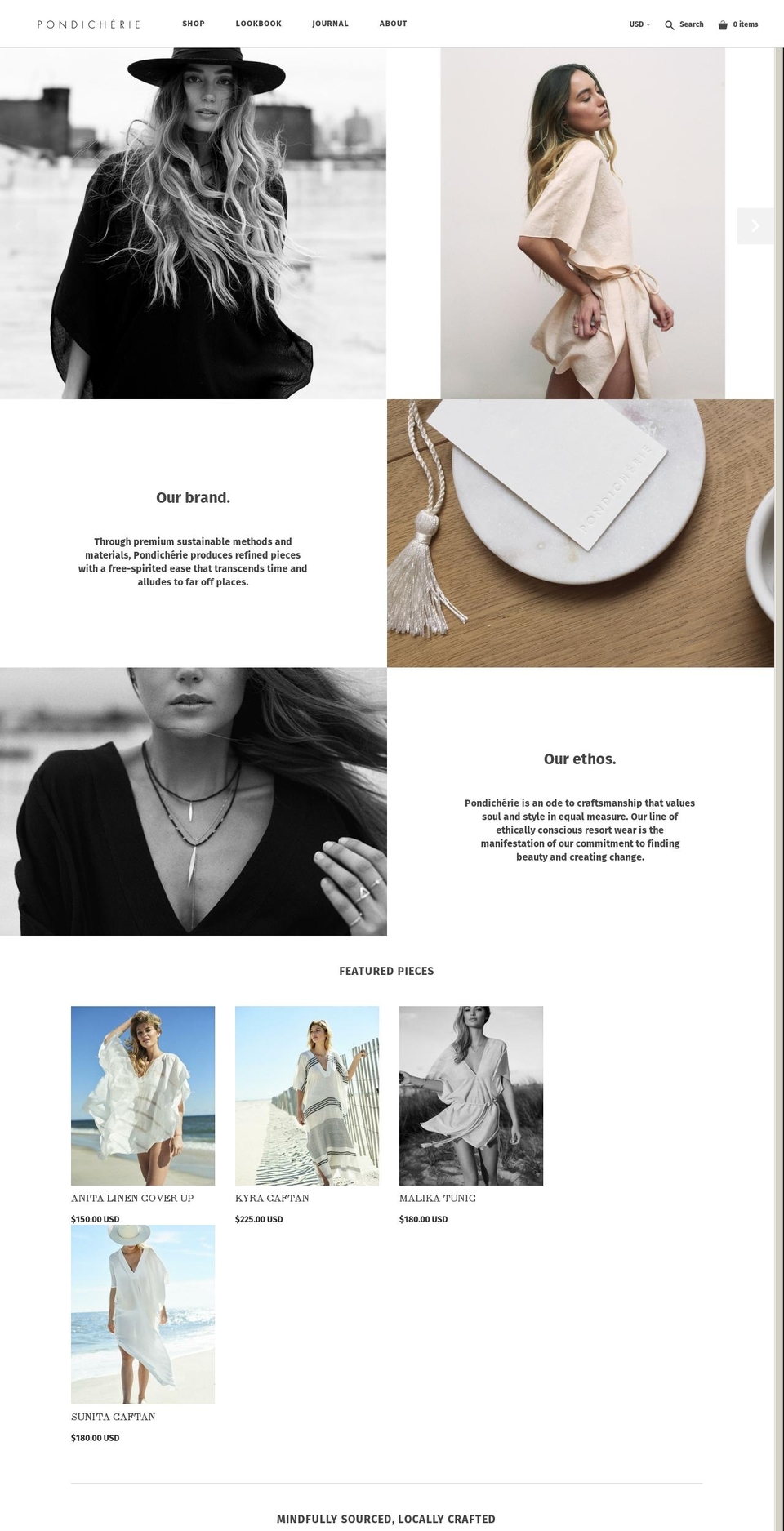 pondicherie.com shopify website screenshot