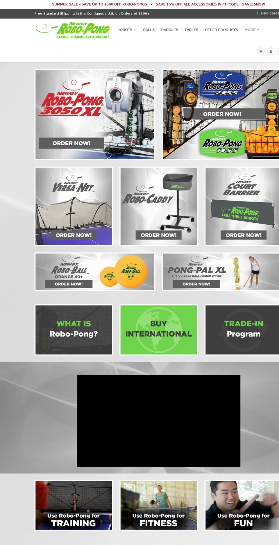 pong-robots.com — Shopify storefront screenshot