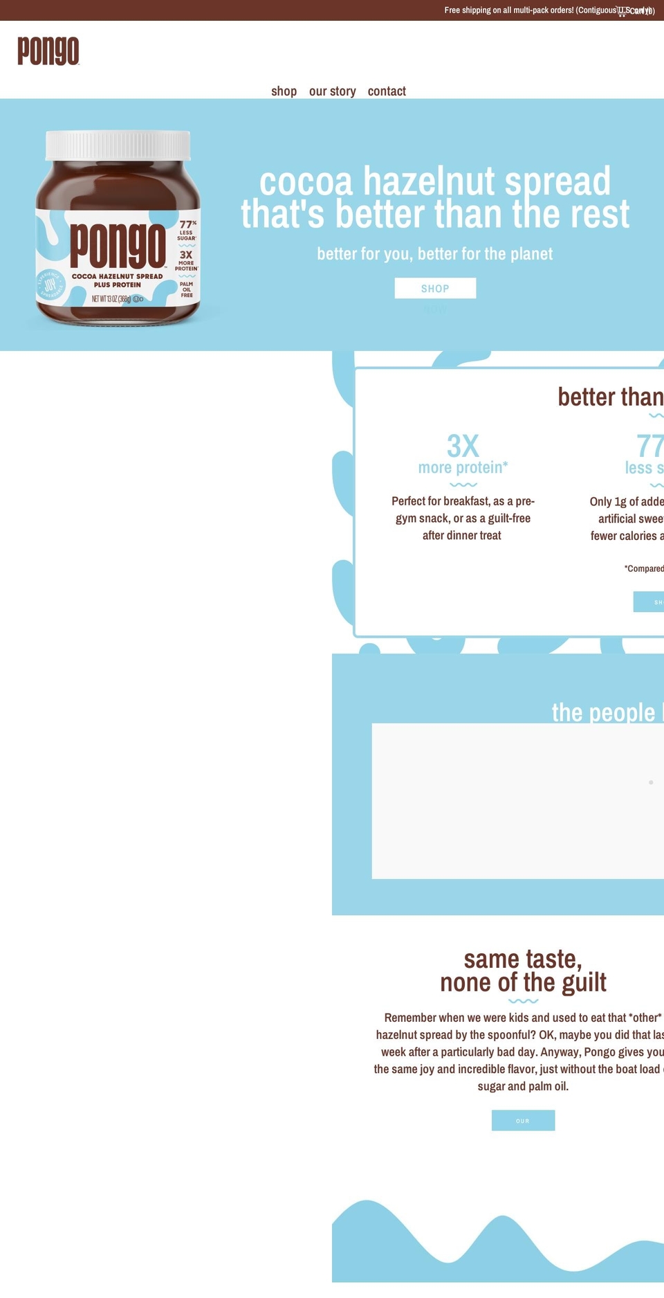 pongofoods.com shopify website screenshot