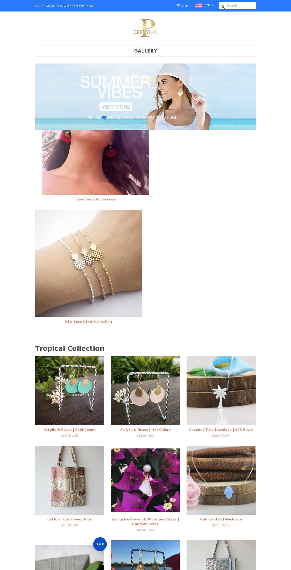 pontecreativo.com — Shopify storefront screenshot