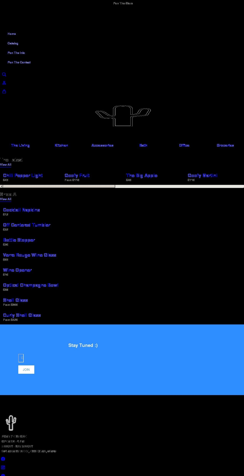 pontheonlinestore.com shopify website screenshot