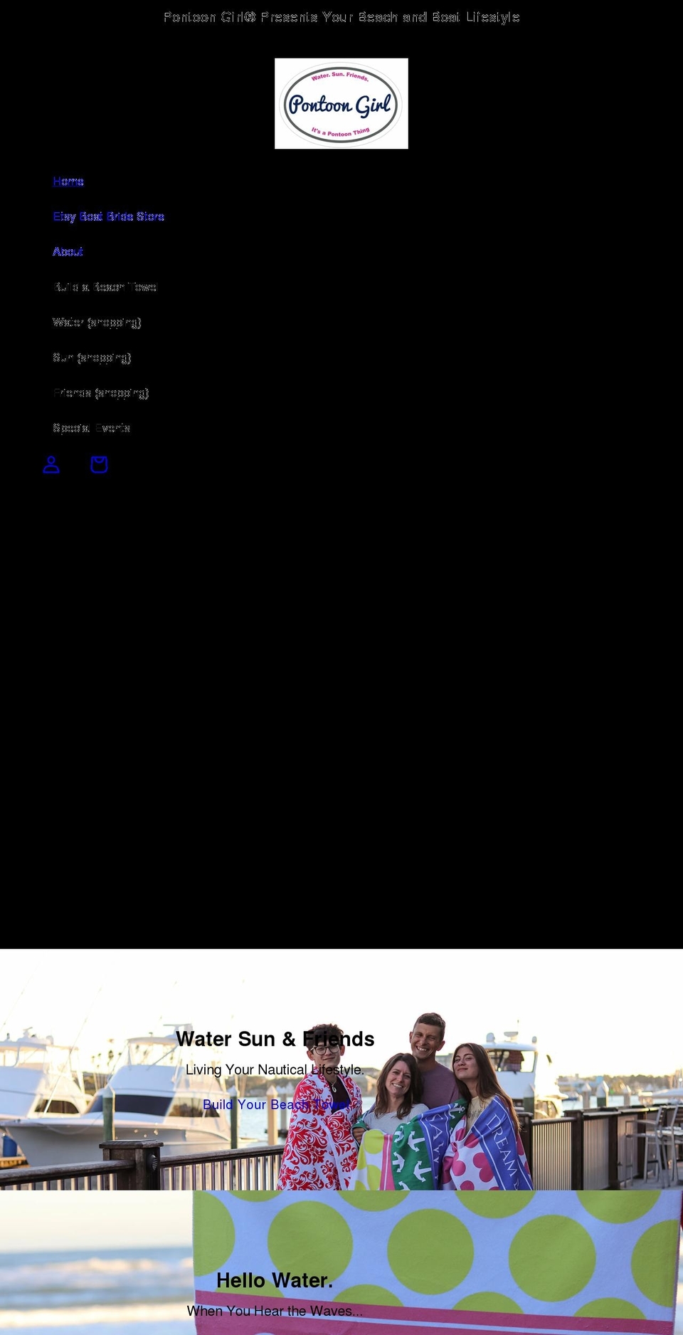 pontoongirl.com shopify website screenshot