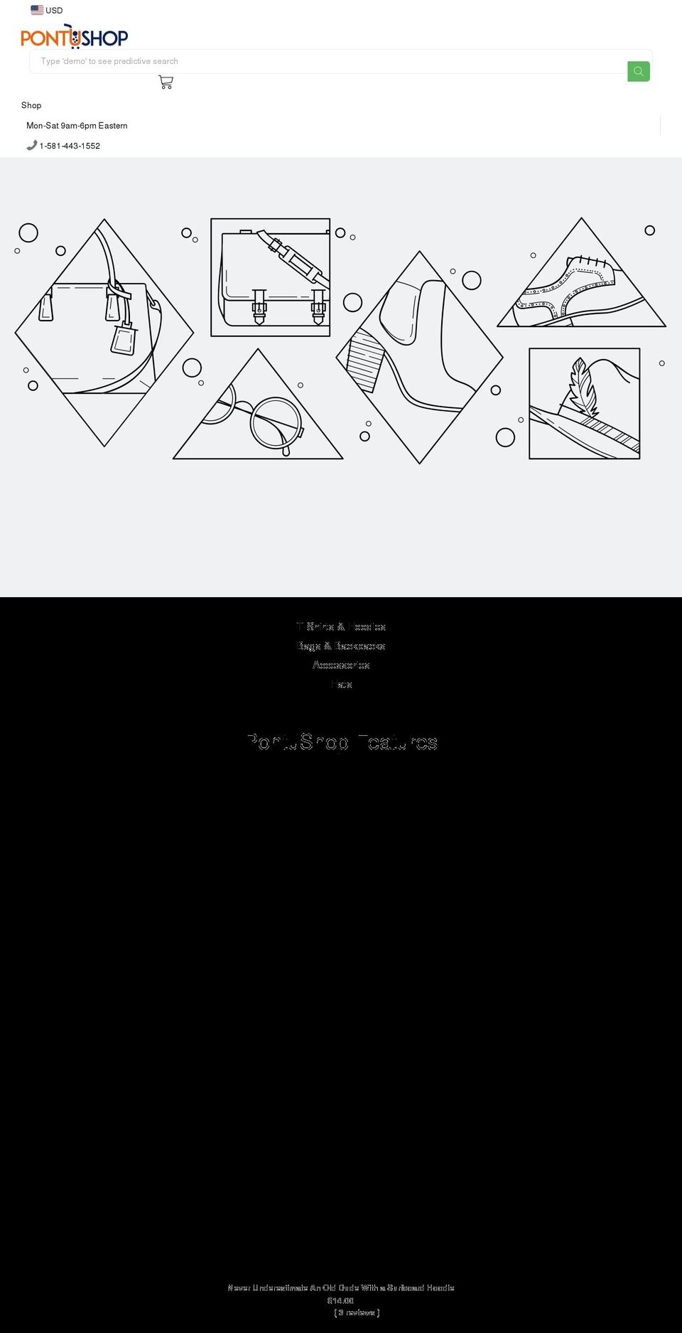 pontushop.com — Shopify storefront screenshot