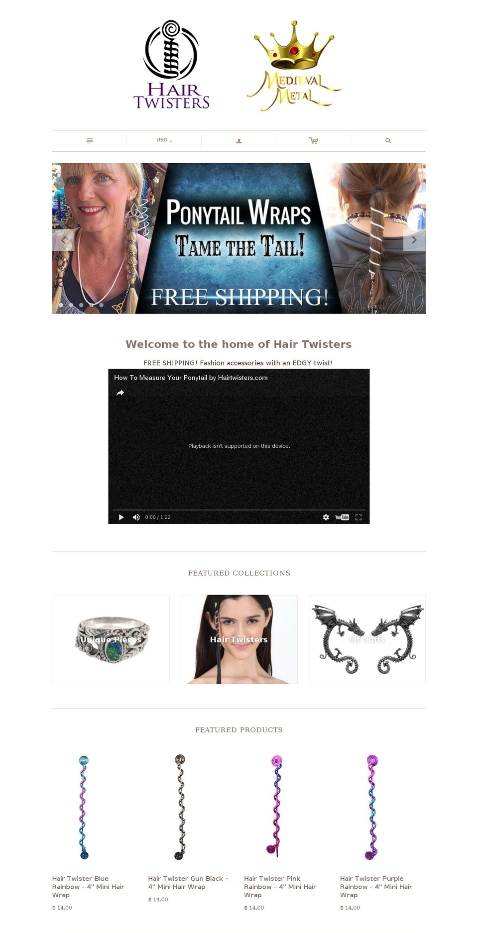ponytailwrap.com shopify website screenshot