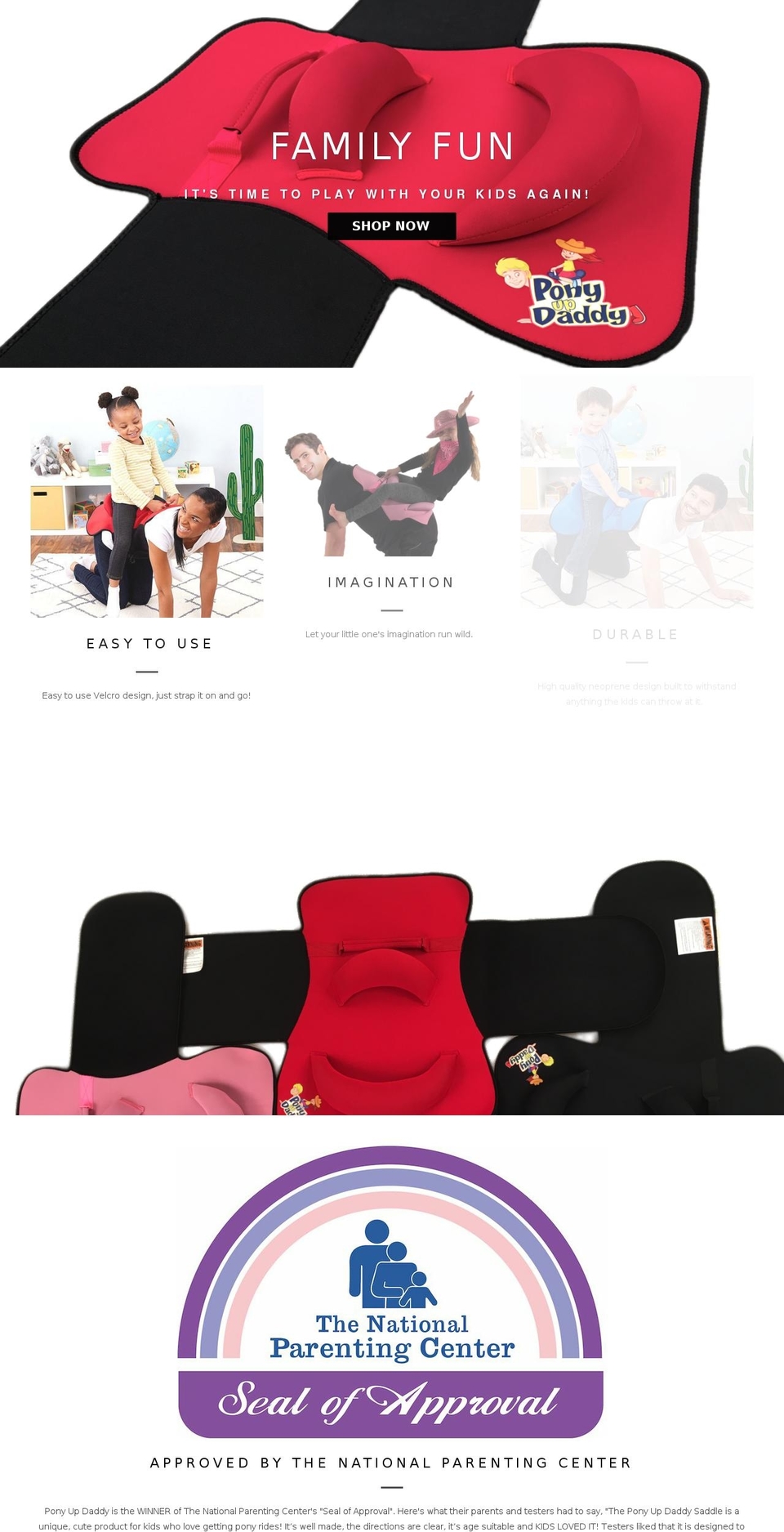 ponyupdaddy.com shopify website screenshot