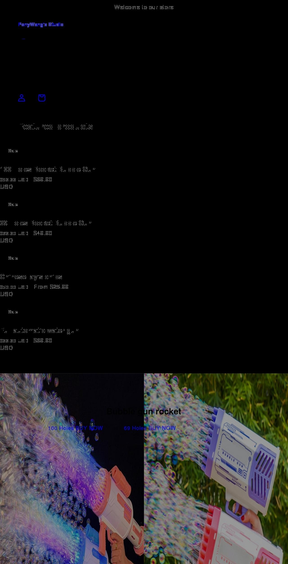 ponyw.com shopify website screenshot