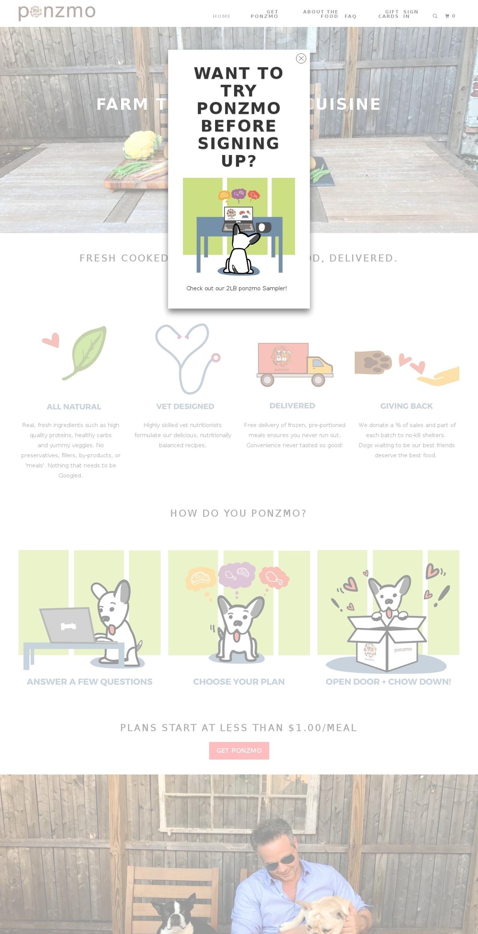ponzmo.com — Shopify storefront screenshot