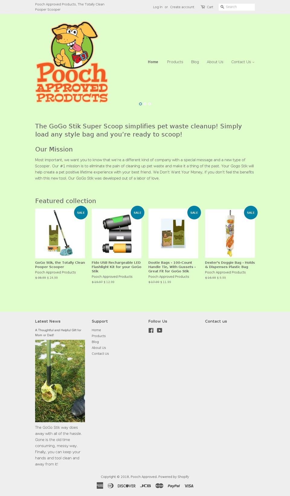 poochapproved.com shopify website screenshot