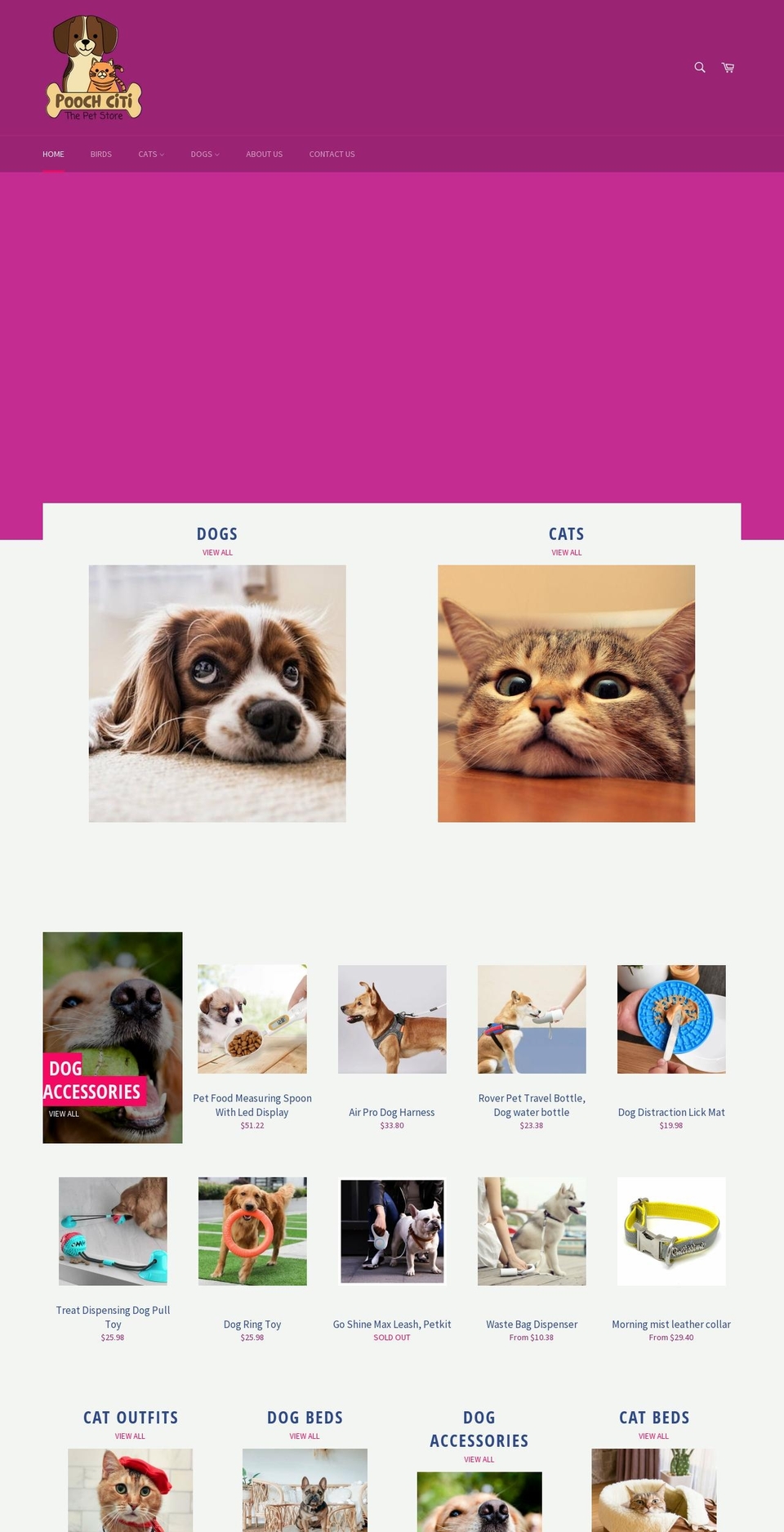 poochciti.com shopify website screenshot