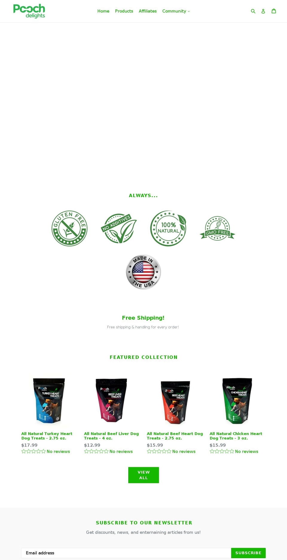 poochdelight.com — Shopify storefront screenshot