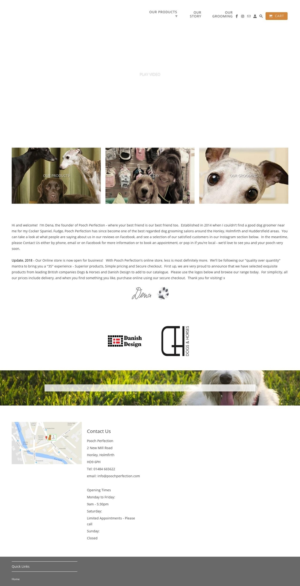 poochperfection.com — Shopify storefront screenshot