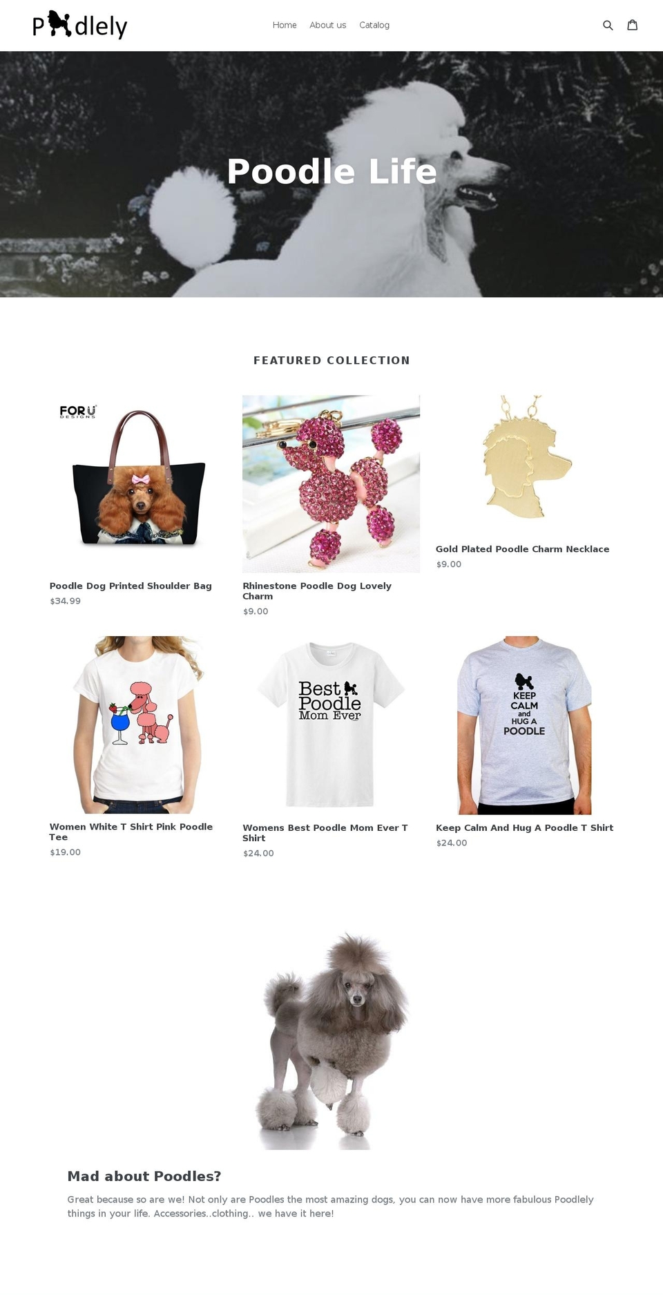 poodlely.com — Shopify storefront screenshot