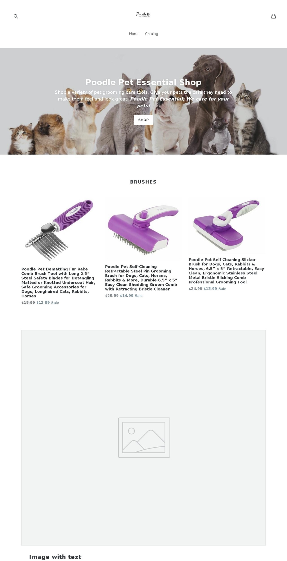 poodlepet.com — Shopify storefront screenshot