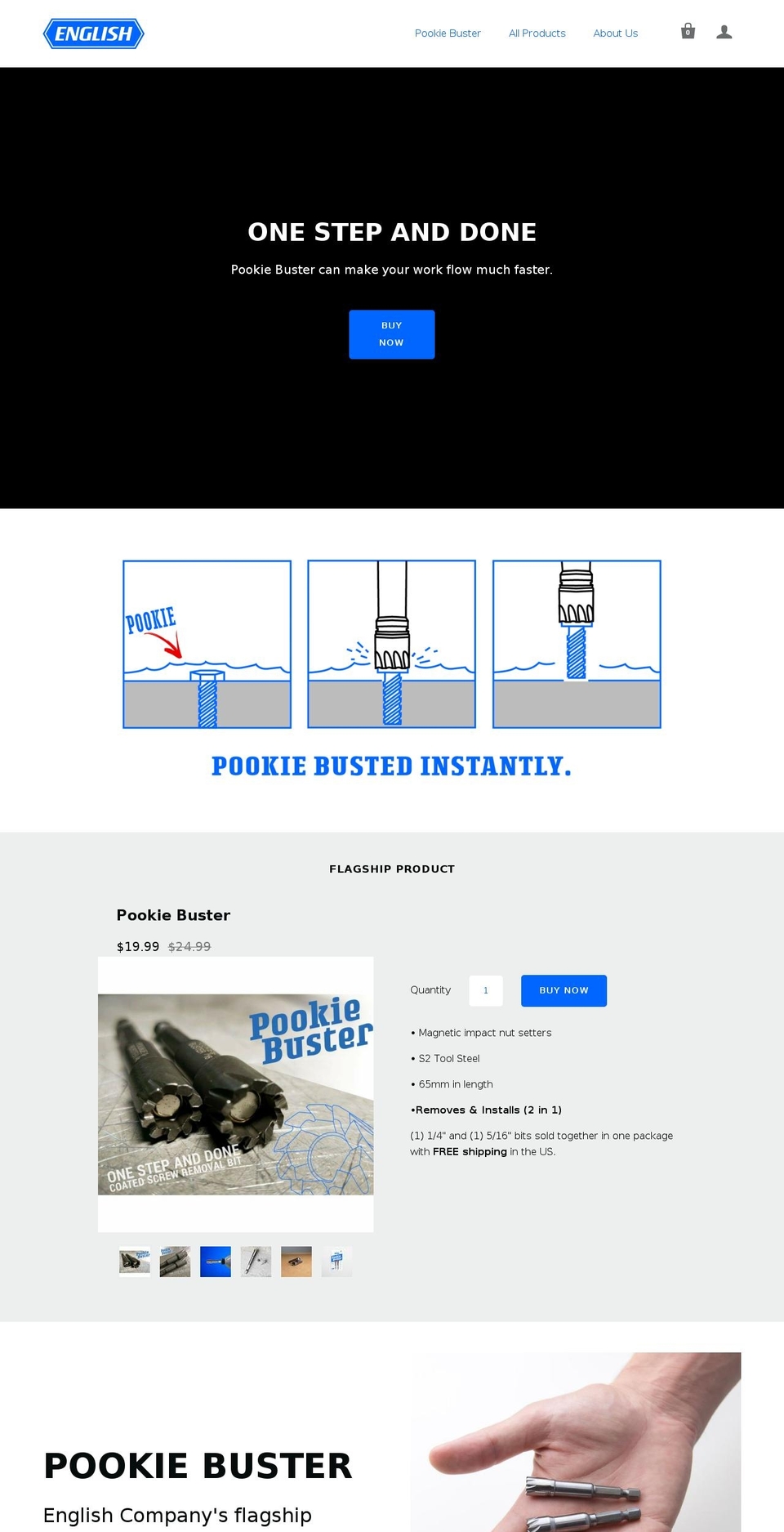 pookiebuster.com — Shopify storefront screenshot