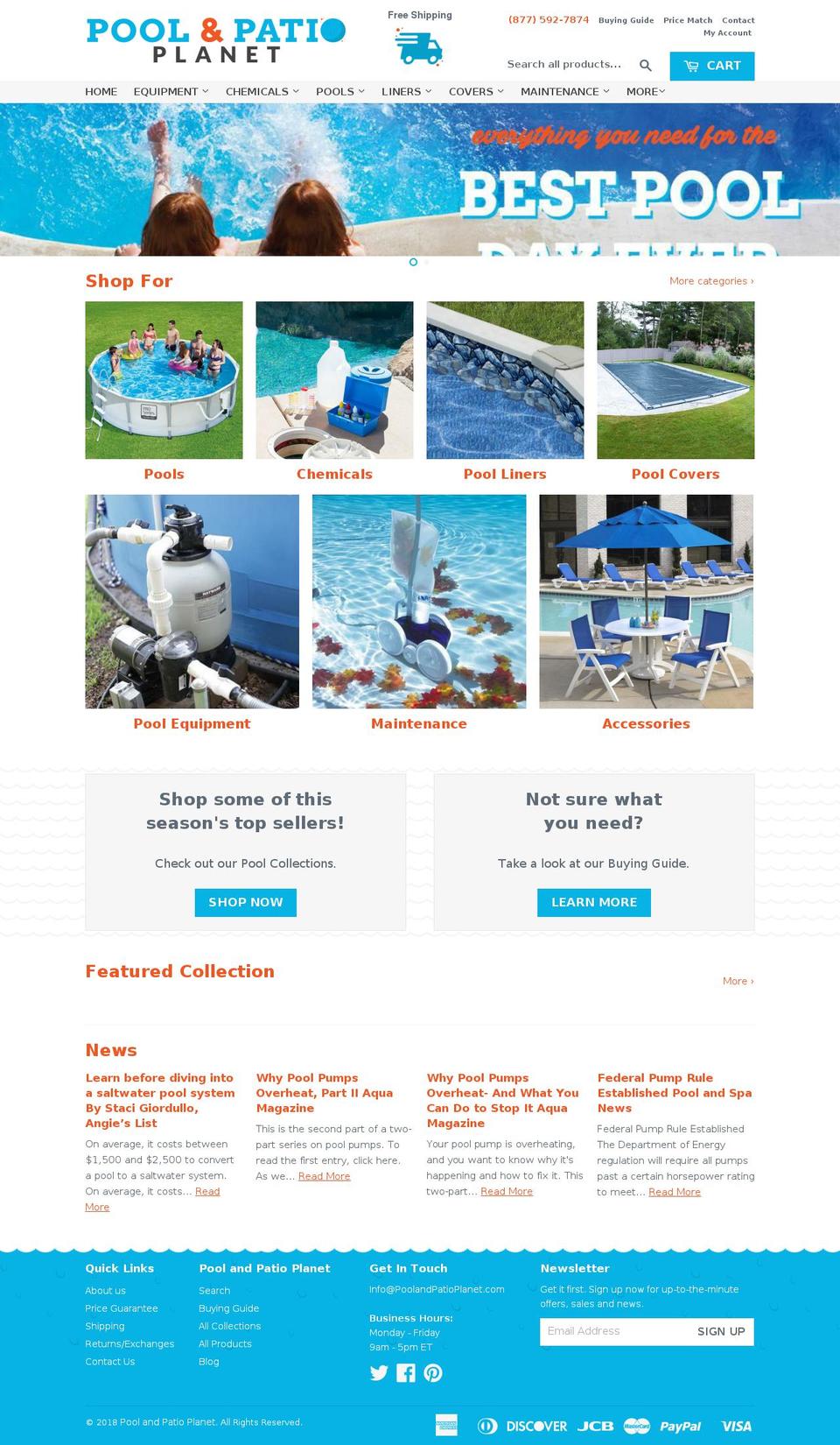 dsl-theme-sept3 Shopify theme site example poolandpatioplanet.com