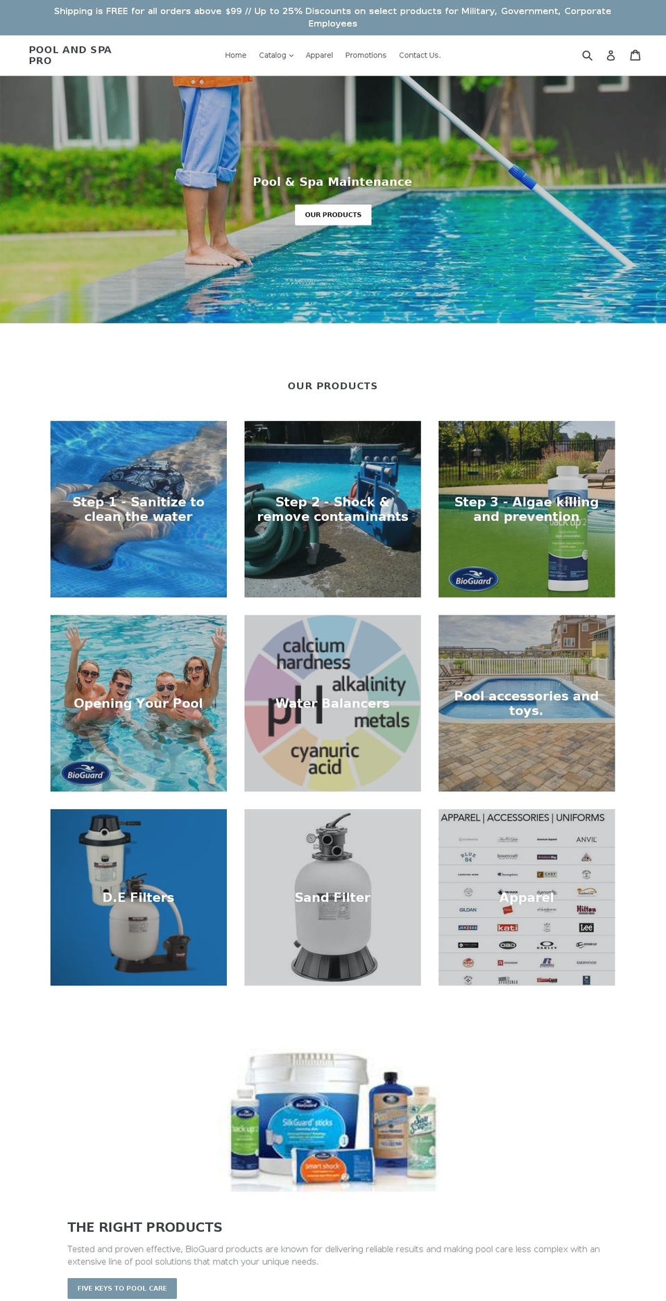 poolandspapro.com — Shopify storefront screenshot