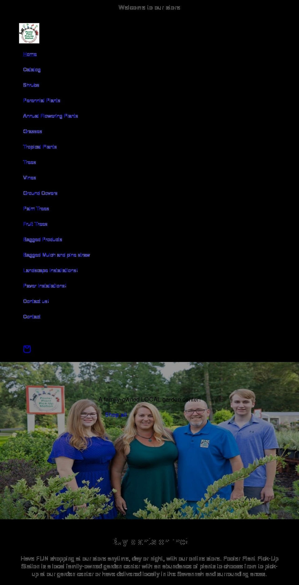 poolerplants.com shopify website screenshot