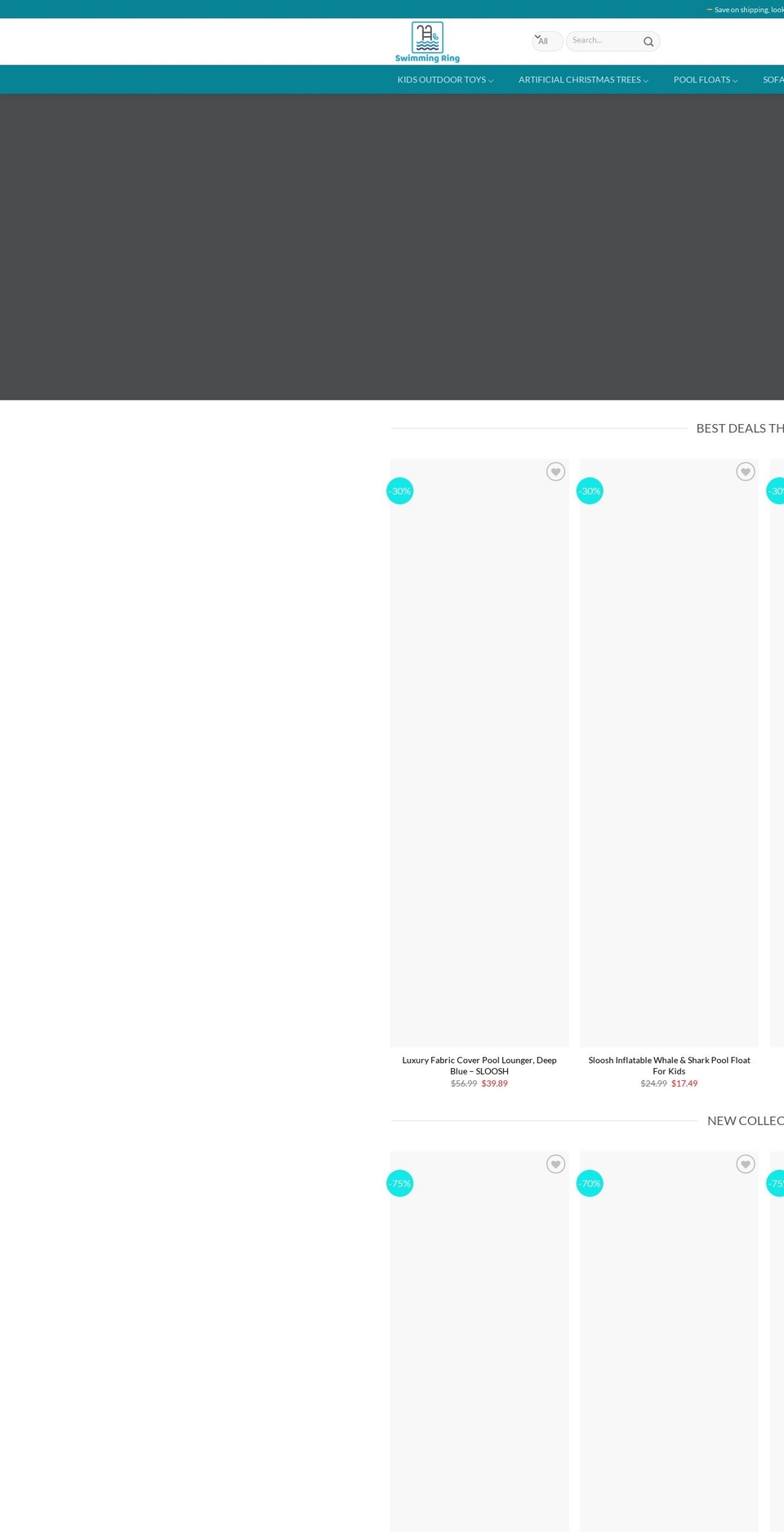 poolfloatsshop.com — Shopify storefront screenshot