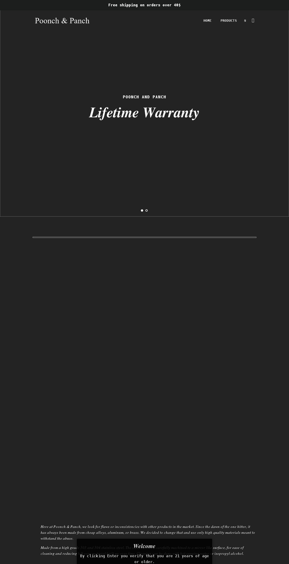 poonchandpanch.com shopify website screenshot