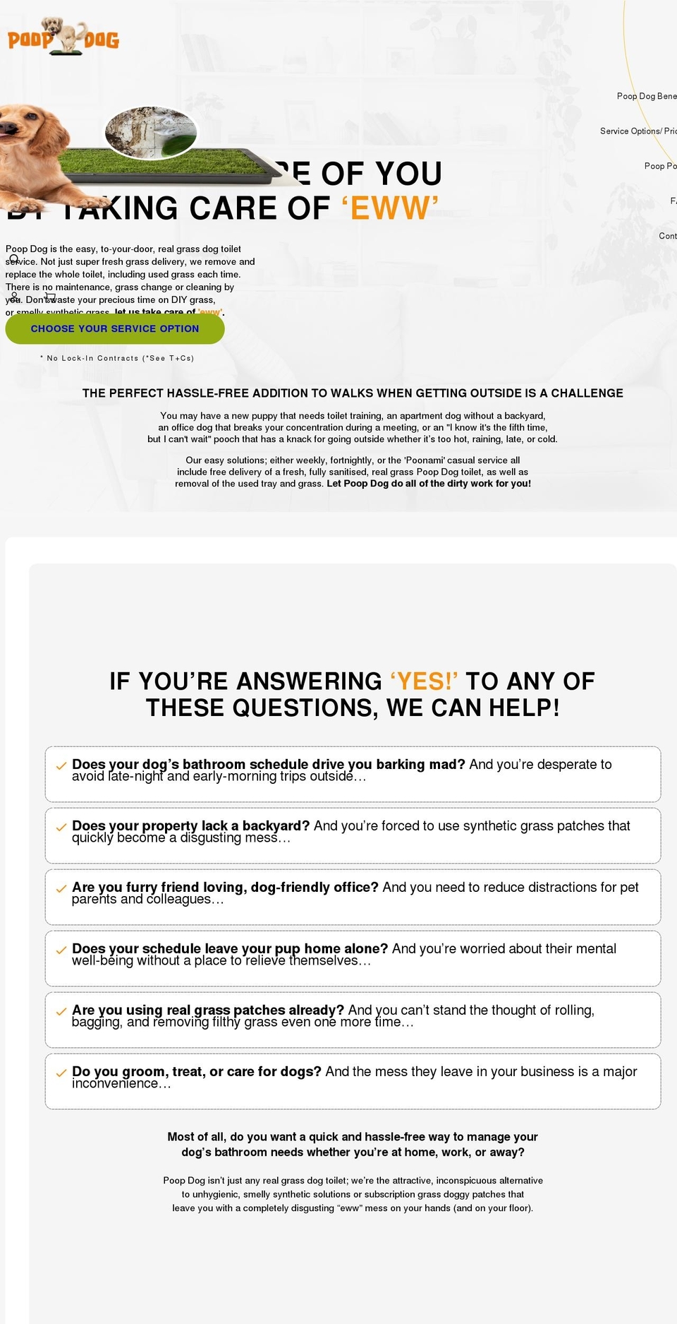 poopdog.com.au shopify website screenshot