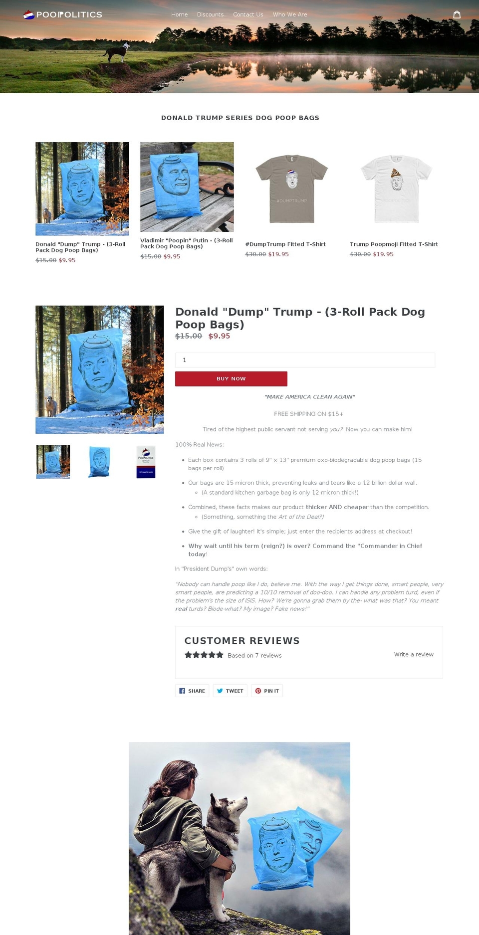 poopolitics.com — Shopify storefront screenshot